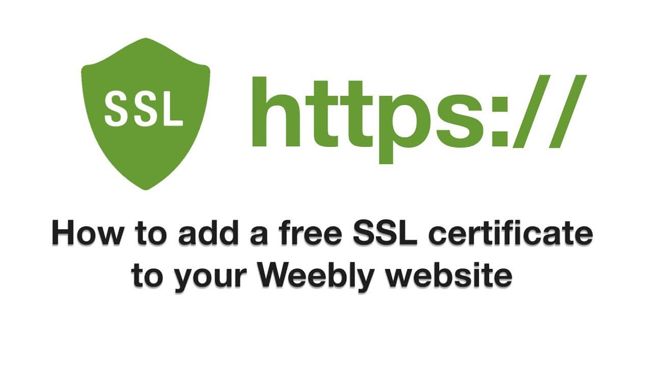 Les avantages d’un certificat SSL avec un site Weebly