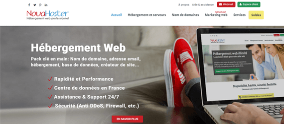 Nouveau site NovaHoster